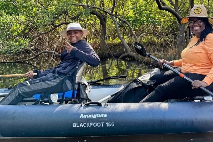 Relaxing day inside the mangroves at the aquatic preserve