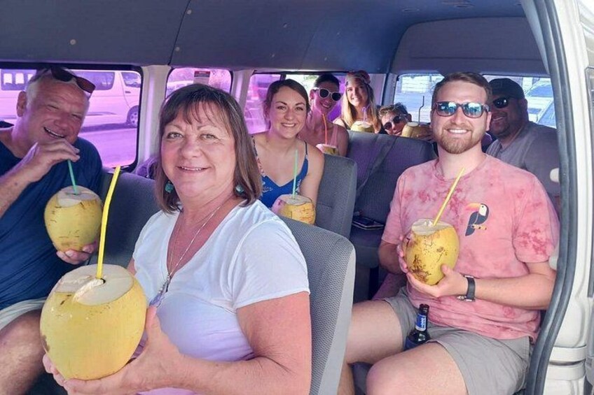 Enjoy some fresh coconut water 1