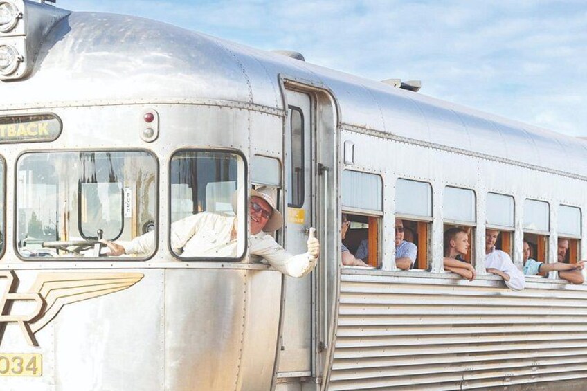 Enjoy the morning aboard our Silver Bullet Heritage Rail Motor 2
