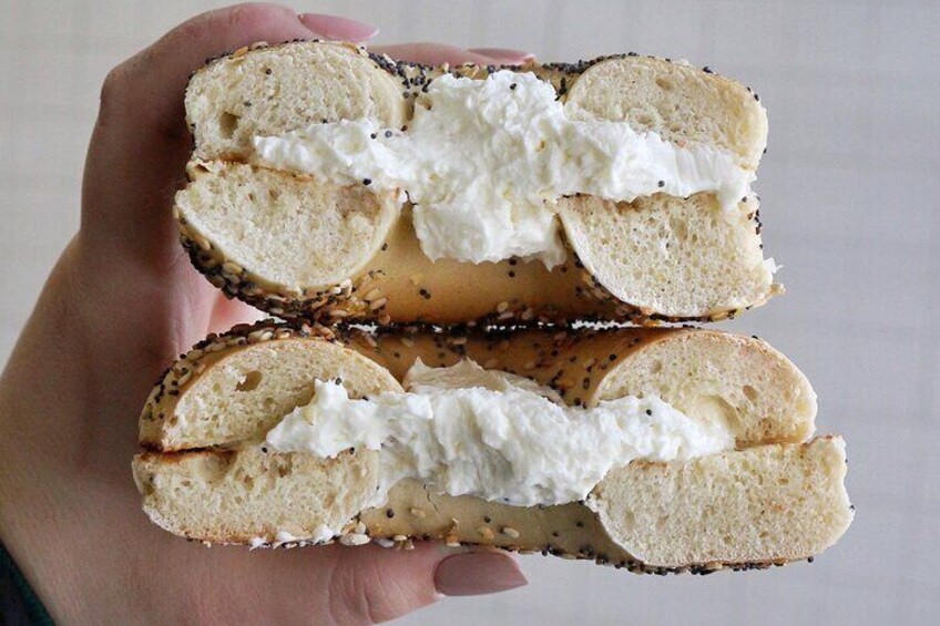 Everything Bagel with Cream Cheese