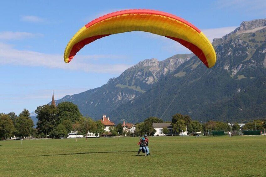 landing in Interlaken town