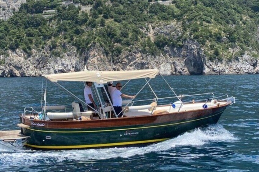 Boat sunset from Salerno to Capo D'Orso Amalfi Coast 2