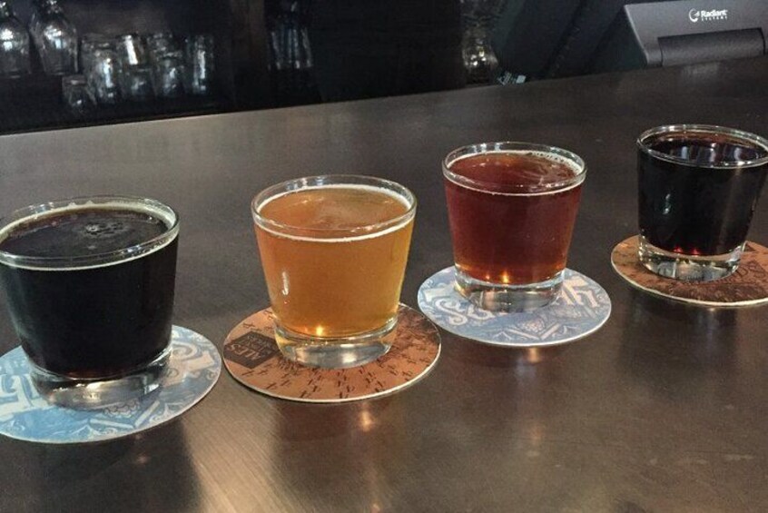 Tasting flights are available at all breweries to expand your horizons 4