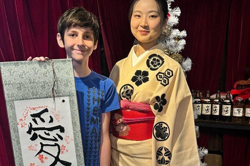 Roppongi Tokyo Calligraphy Experience:Kanji Name & Hiragana Stamp 3