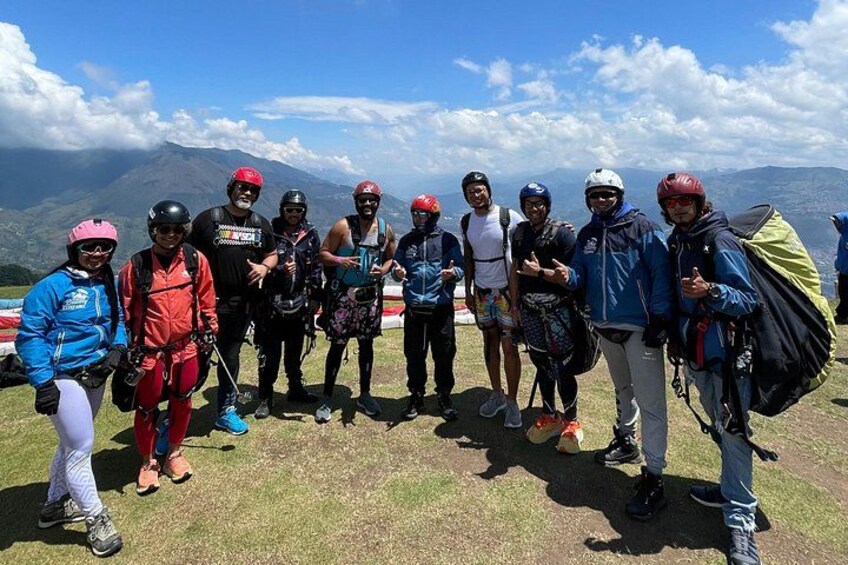 Paragliding flight in Medellin 2