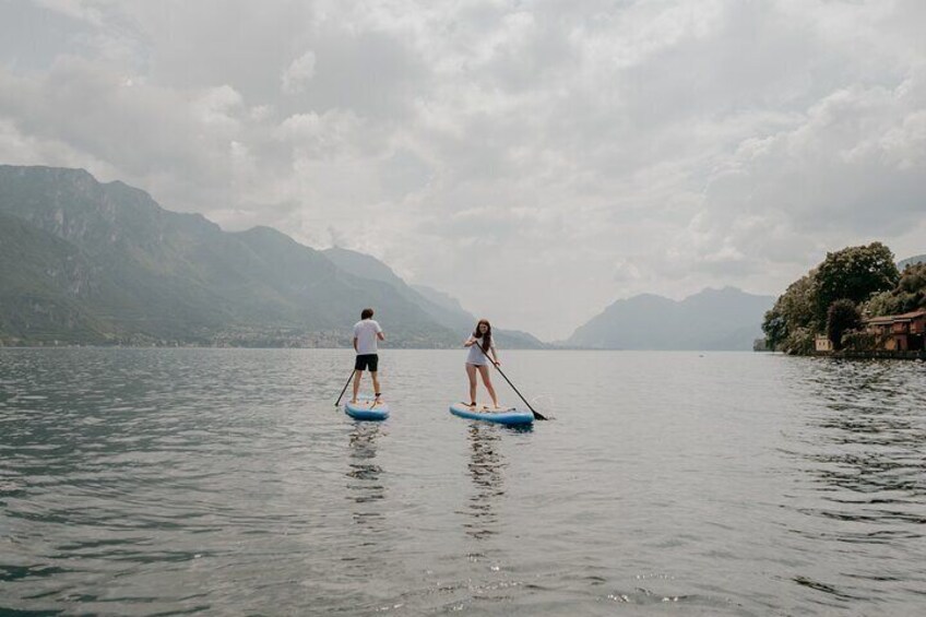 Private Stand Up Paddle Boarding Experience in Lake Como Bellagio