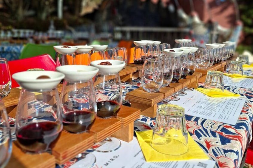 Food pairing wine tasting - Casita Miro 2