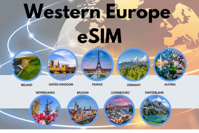A map of Western Europe with labeled countries and their capital cities. 1