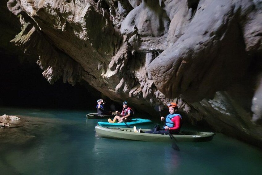 Full day, 7 Miles Cave Kayaking adventure in Belize 4