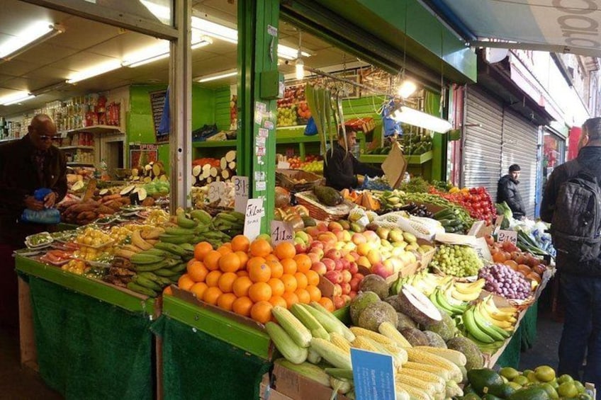 Fruit trader in Brixton Market 3
