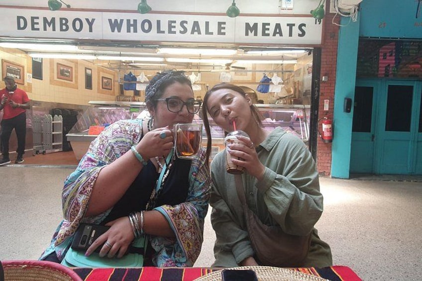 Our guests enjoying a tasty Ethiopian Iced Coffee 3