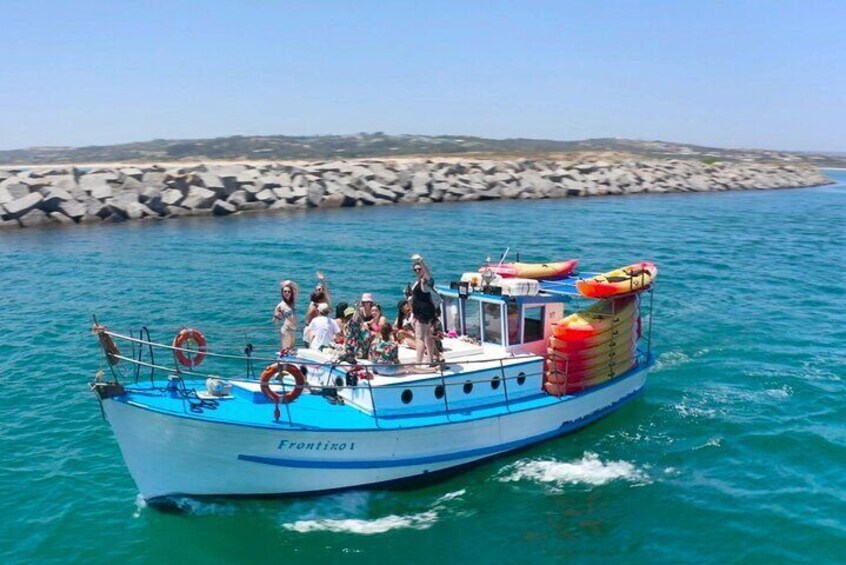 Explore Caves and Beaches of Alvor - Boat & Kayak Tour