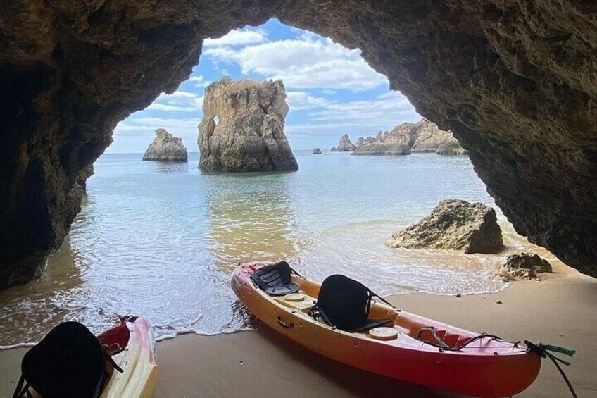 Explore Caves and Beaches of Alvor - Boat & Kayak Tour