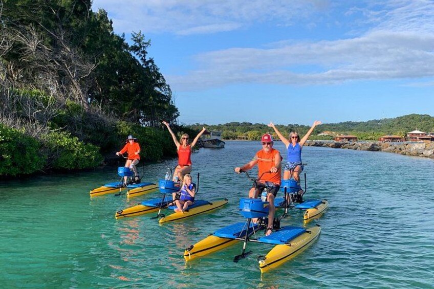 Hydrobike Harbor Tour, Reef Snorkel & Private Island Beach Break 1