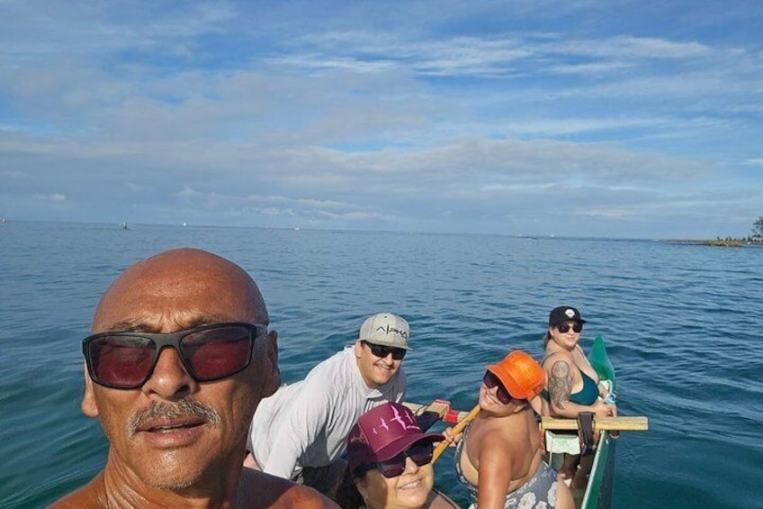 Private North Shore Hawaiian outrigger Canoe and turtle adventure 2