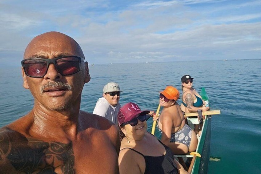Private North Shore Hawaiian outrigger Canoe and turtle adventure 5