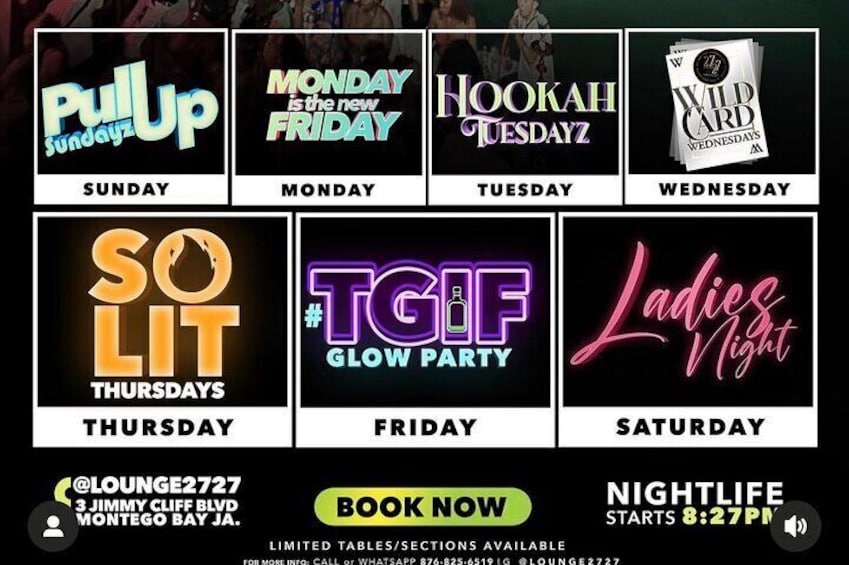 Montego Bay’s Night Life Clubbing: Lounge 27/27 | Pier 1 | Taboo 4