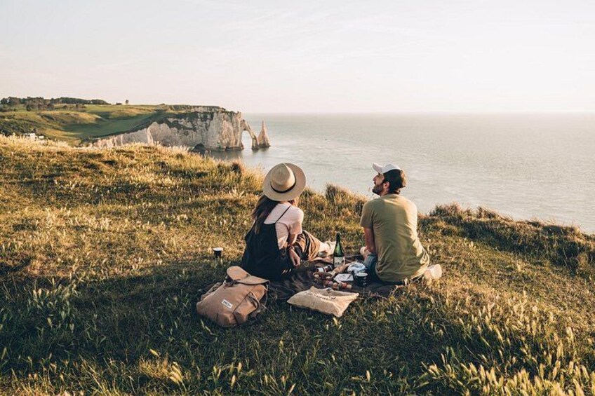 View from the top of the cliff, Etretat Normandy 2