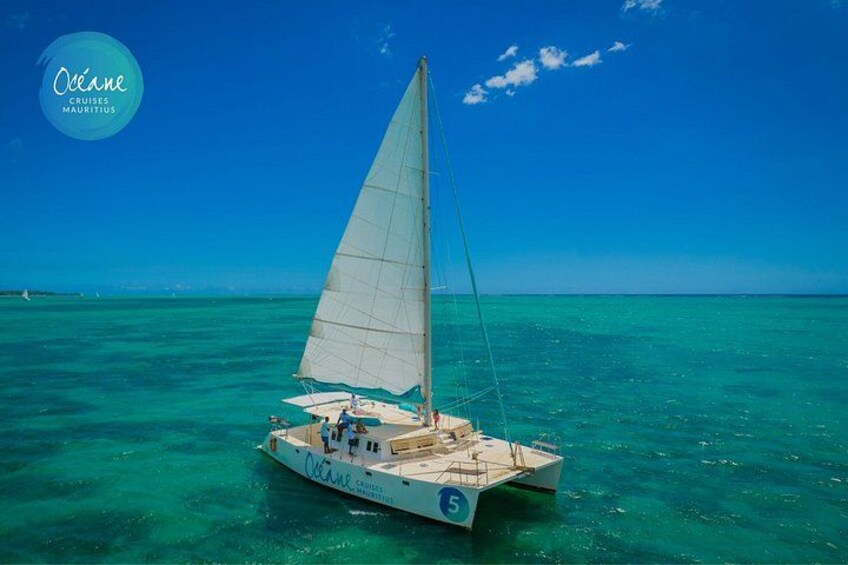 Ile Aux Cerfs full day shared catamaran with BBQ lunch & drinks 5