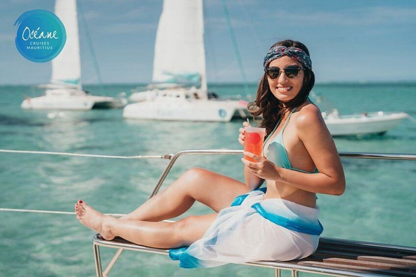 Ile Aux Cerfs full day shared catamaran with BBQ lunch & drinks 2