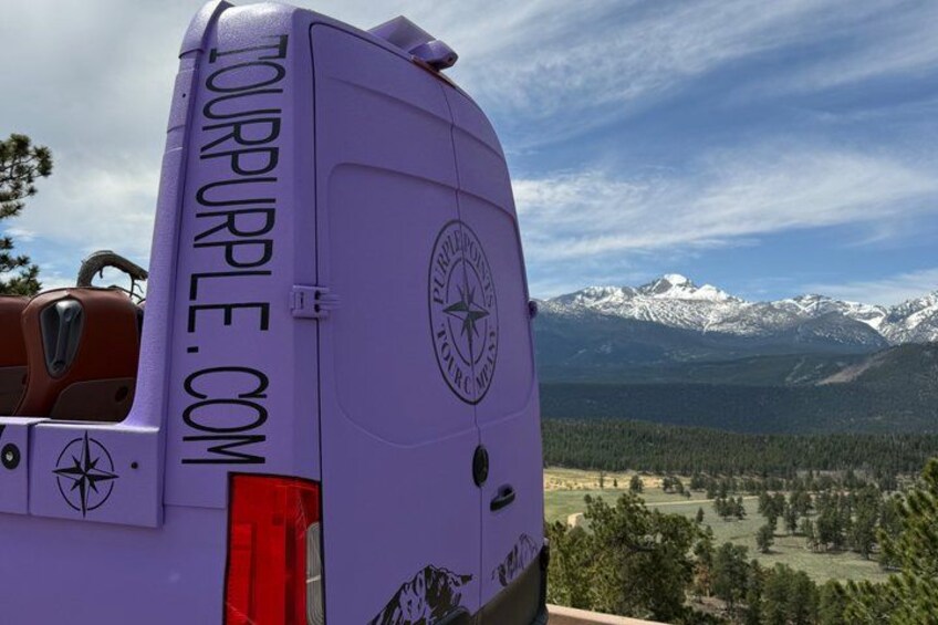 Retractable Glass Top Tours of RMNP by Purple Points Tour Company 3