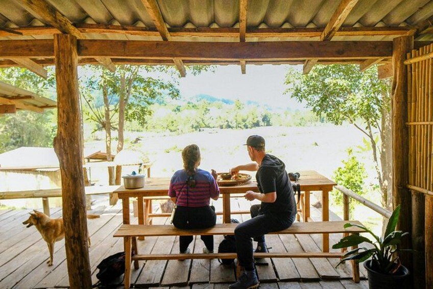 Enjoy a delicious lunch prepared by hill-tribe . 3