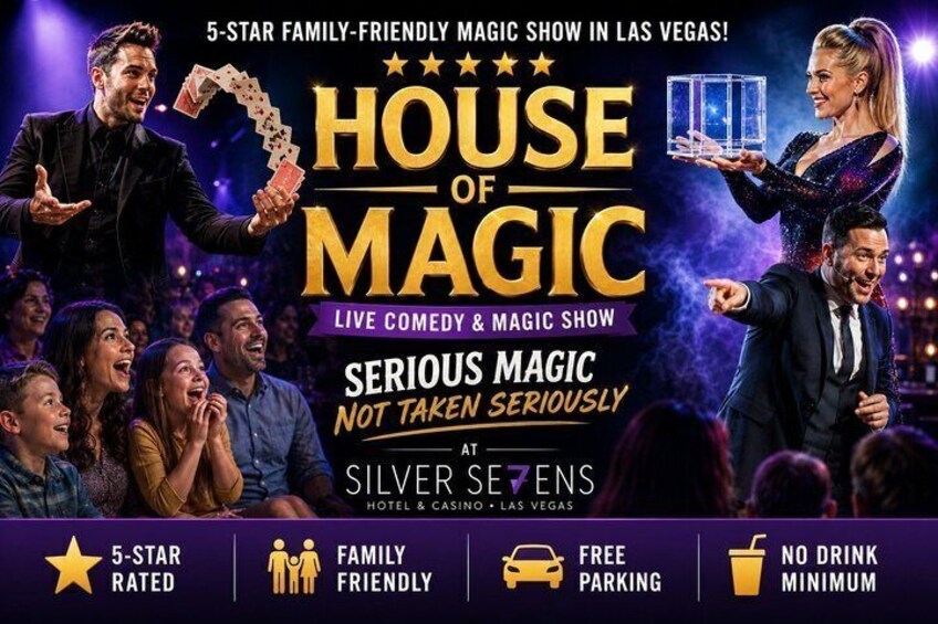 Eine erstklassige Familien-Magieshow im Silver Sevens Hotel & Casino in Las Vegas. 2