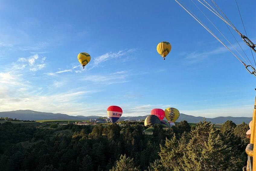 Balloon flight at sunrise in Segovia 2