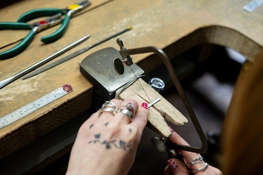 Dublin Jewellery Forge a Hammered Silver Ring: Drury Street 2