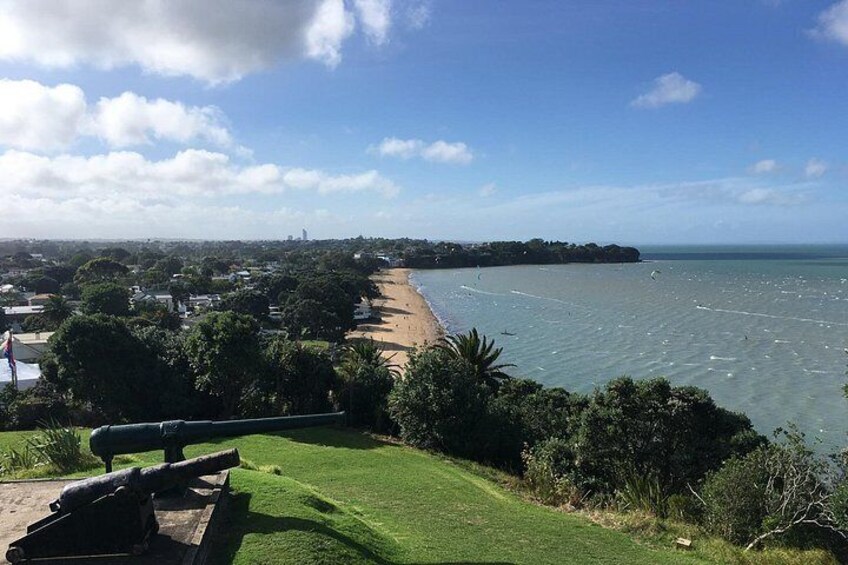 Old cannons and Cheltenham Beach 2