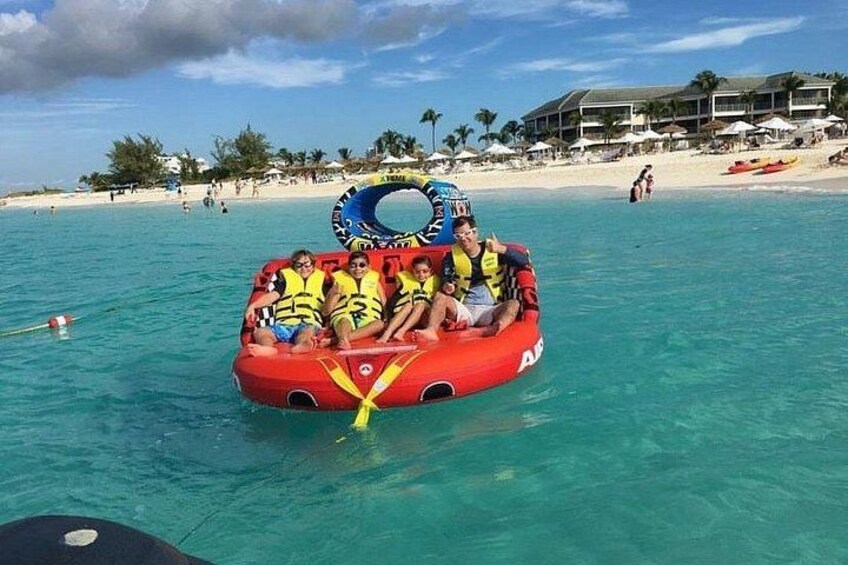 Tubing on grace bay beach Turks and caicos islands 5