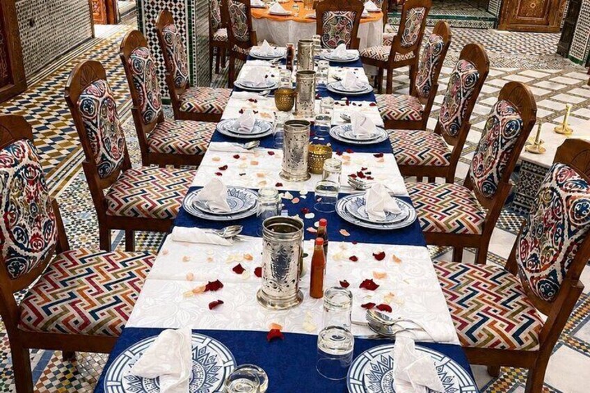 Fez Rooftop Sunset Tea & Dinner at Palais Traditionnel 3