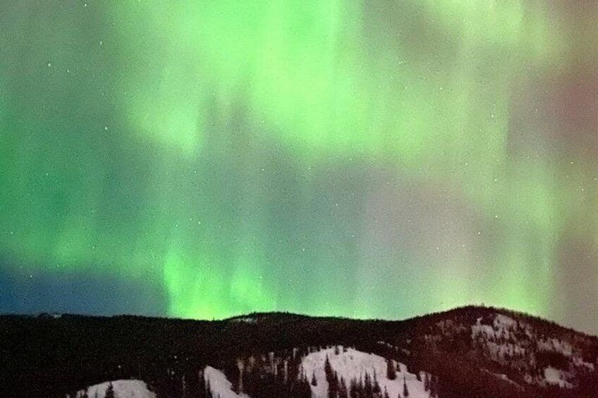 Nordlichter über einer verschneiten Landschaft. 5