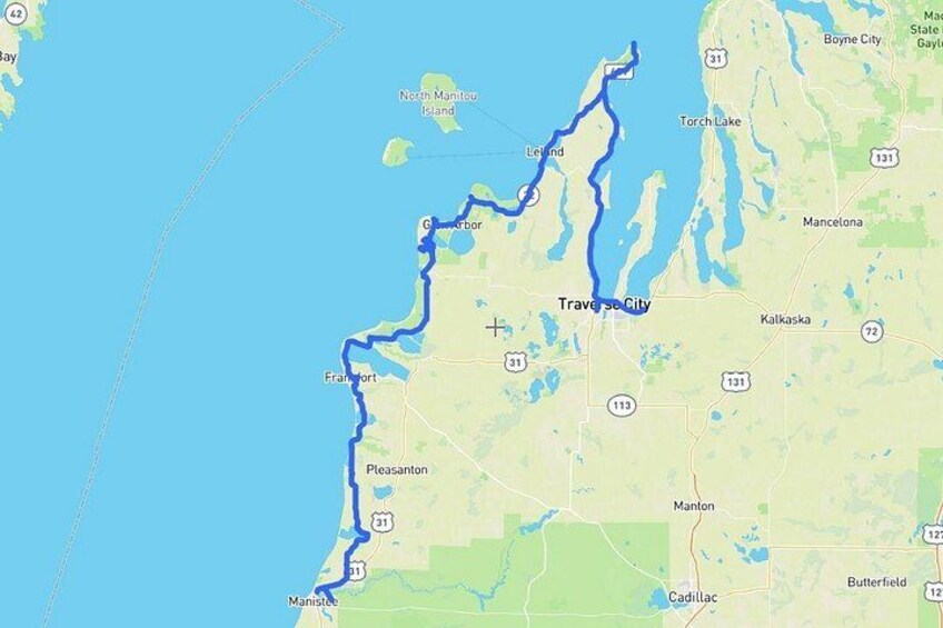 Self-Guided Audio Driving Tour in Michigan Lakeshore, M-22 2