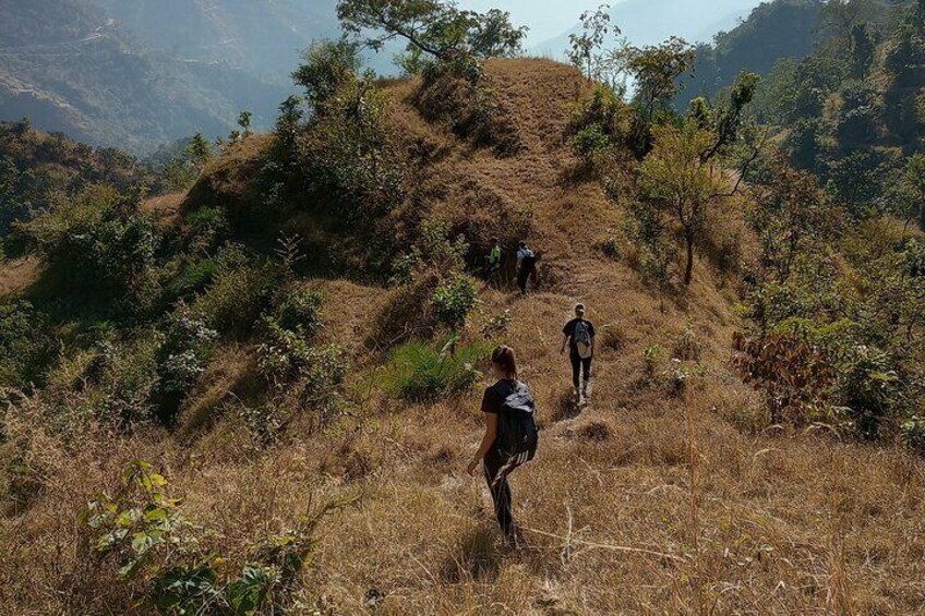 Walking down to Rishikesh.