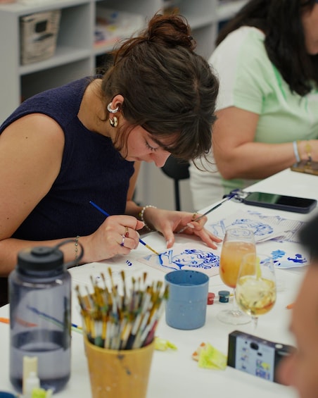 Picture 47 for Activity Porto: Tile Painting and Cocktails in Downtown Porto 3