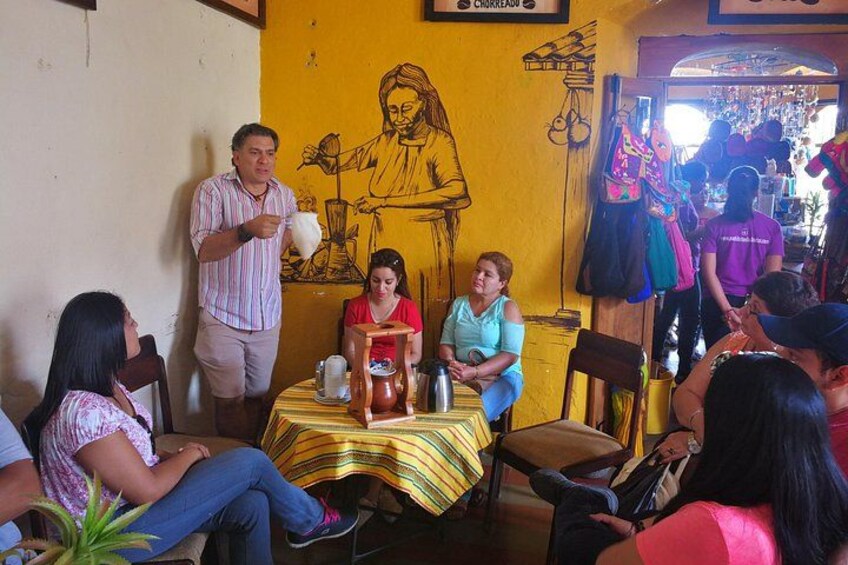 Relax and taste : Tasting of gourmet coffee in the historic Grandma House. 3