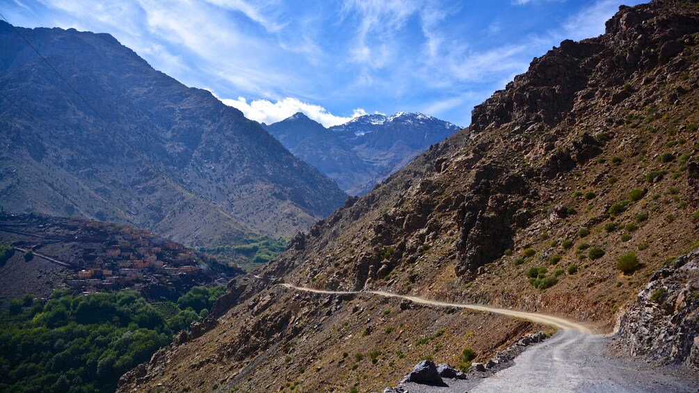 Mountain road in Marrakech