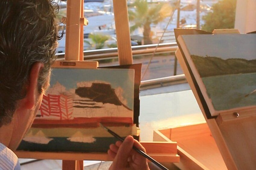 Private Experience Painting and Gastronomy in Denia Sea Sunset 2