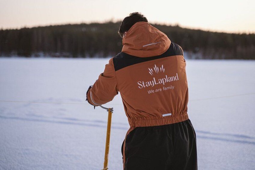 Ice Fishing on Lake Kuoksa 5