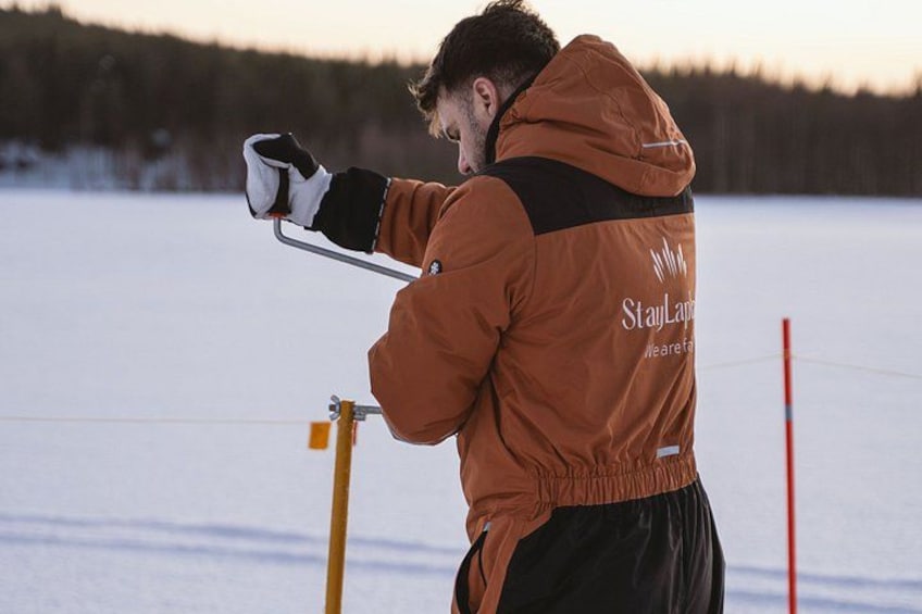 Ice Fishing on Lake Kuoksa 4