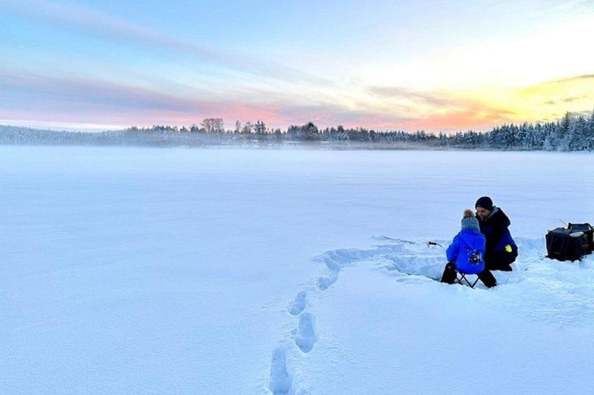 Ice Fishing on Lake Kuoksa 2