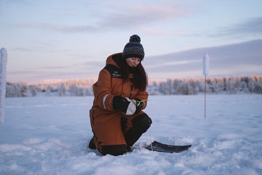 Ice Fishing on Lake Kuoksa 1