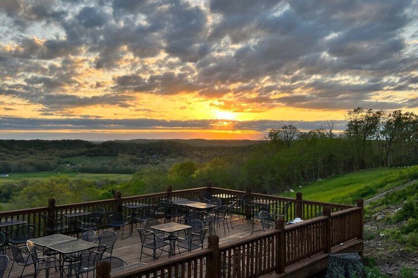 The view from the amazing deck at Montelle Winery 2