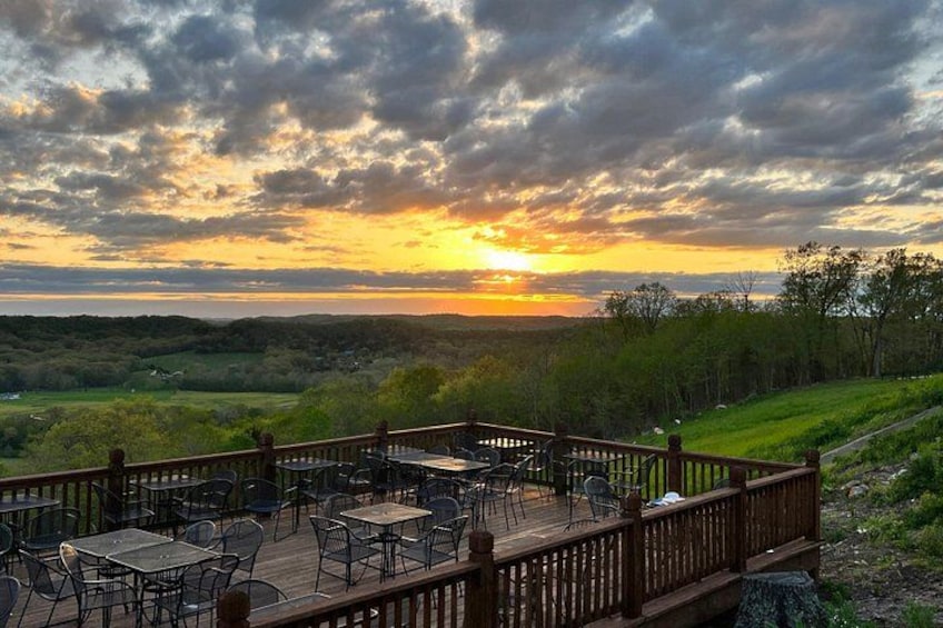 The view from the amazing deck at Montelle Winery 3