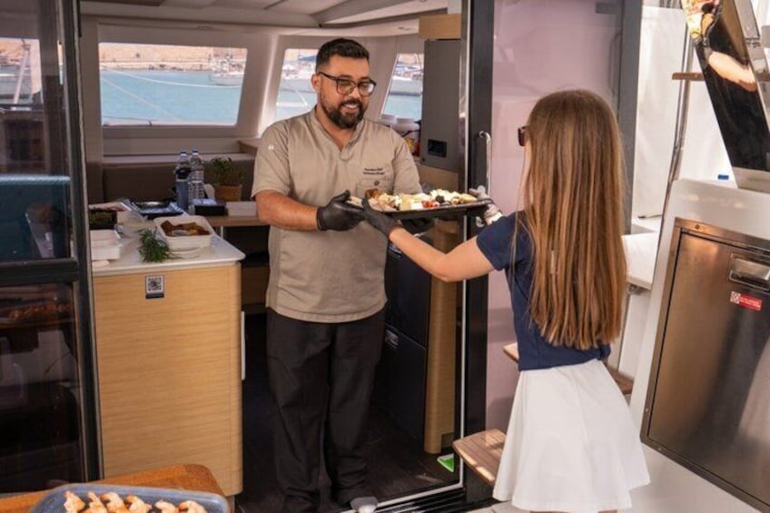 Chania Morning Catamaran Cruise with Premium Lunch & Drinks 2