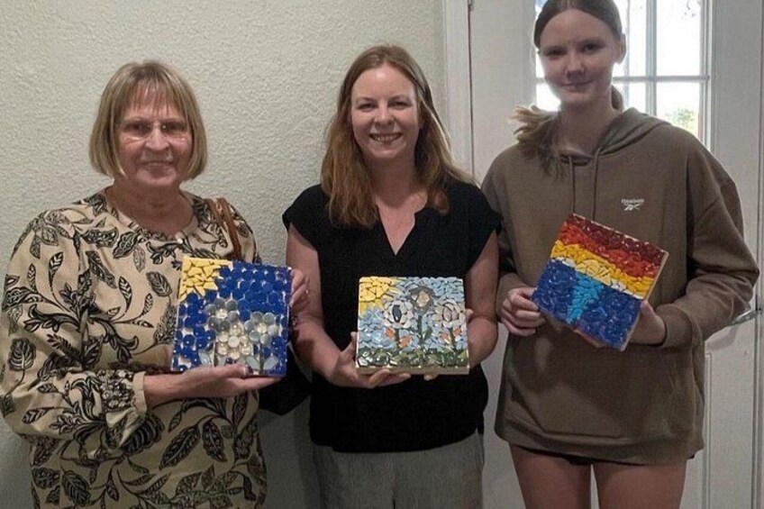Mosaic Workshop in Leander Texas 2