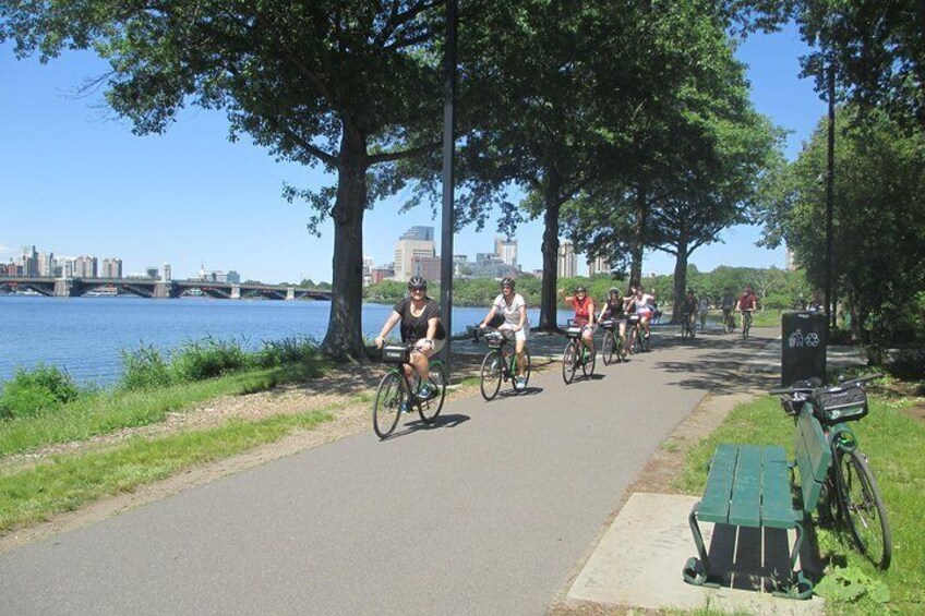 Ride along both the Boston and Cambridge sides of the Charles River.