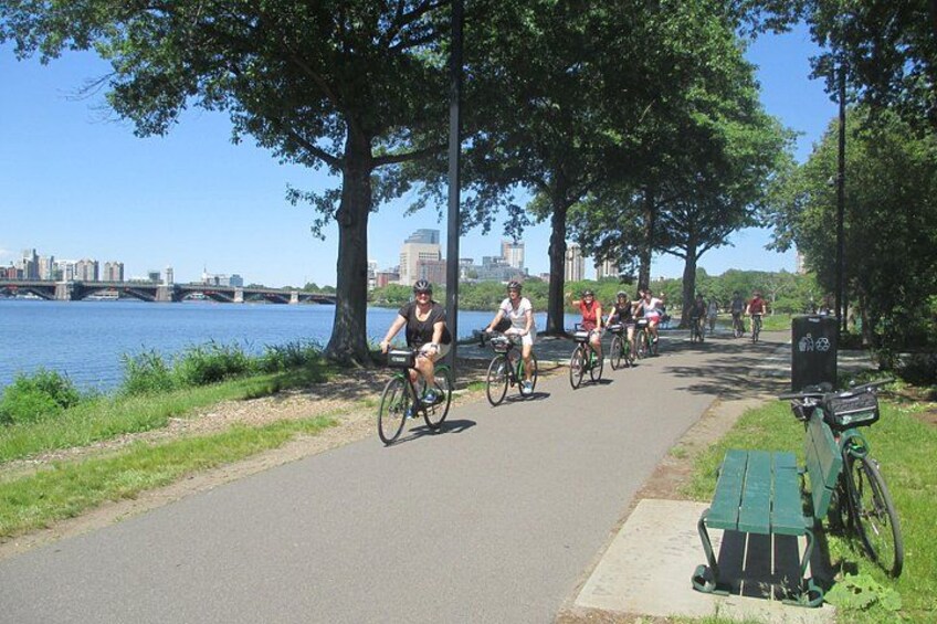 Ride along both the Boston and Cambridge sides of the Charles River. 5