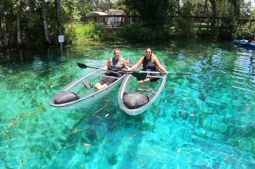 Amazingly clear water inside Three Sisters Springs 2